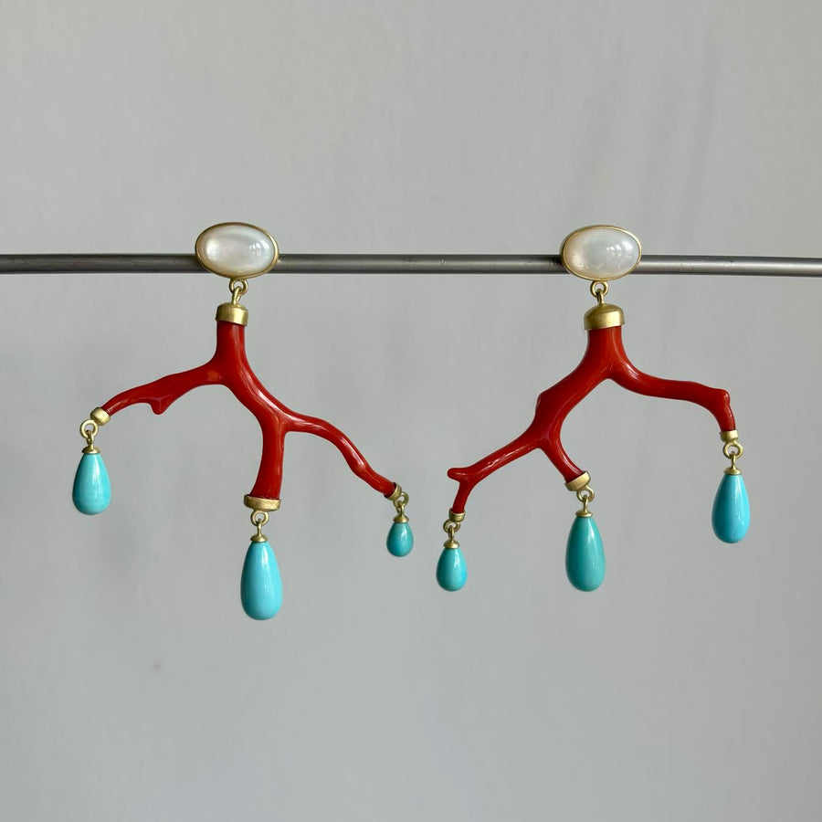 Coral Branch Earrings