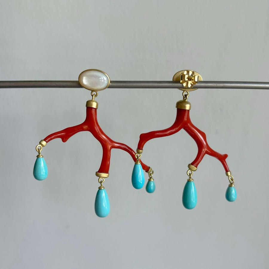 Coral Branch Earrings