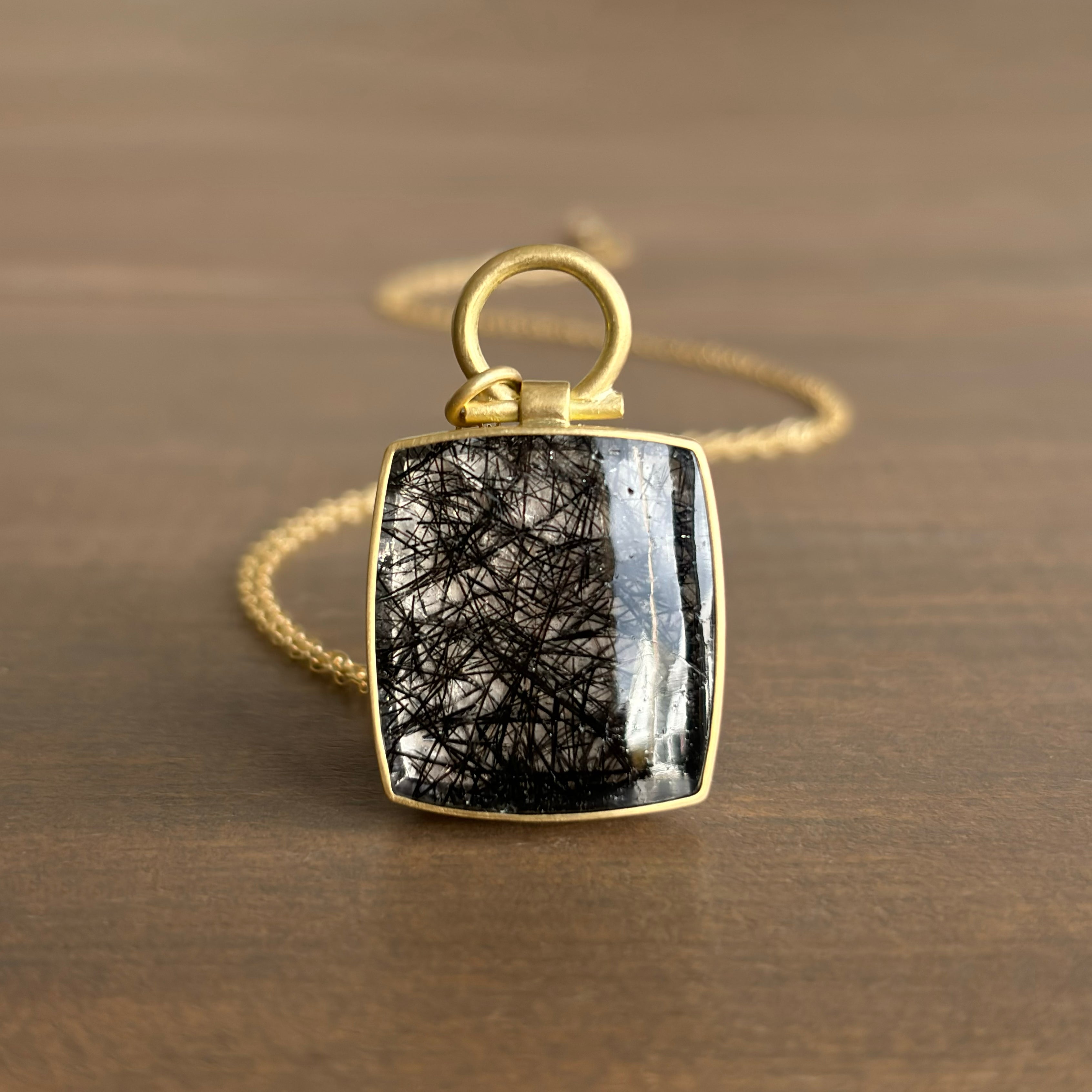 Deals Tourmalinated Quartz Pendant