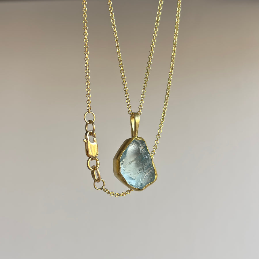 Aquamarine Crystal Pendant