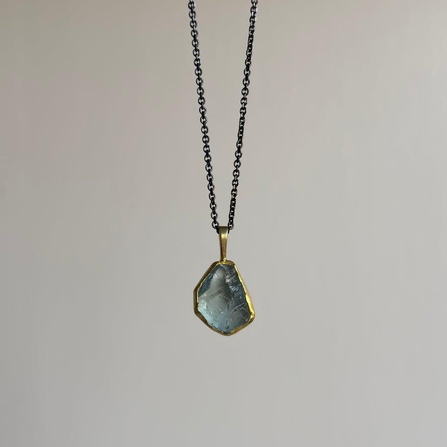 Aquamarine Crystal Pendant