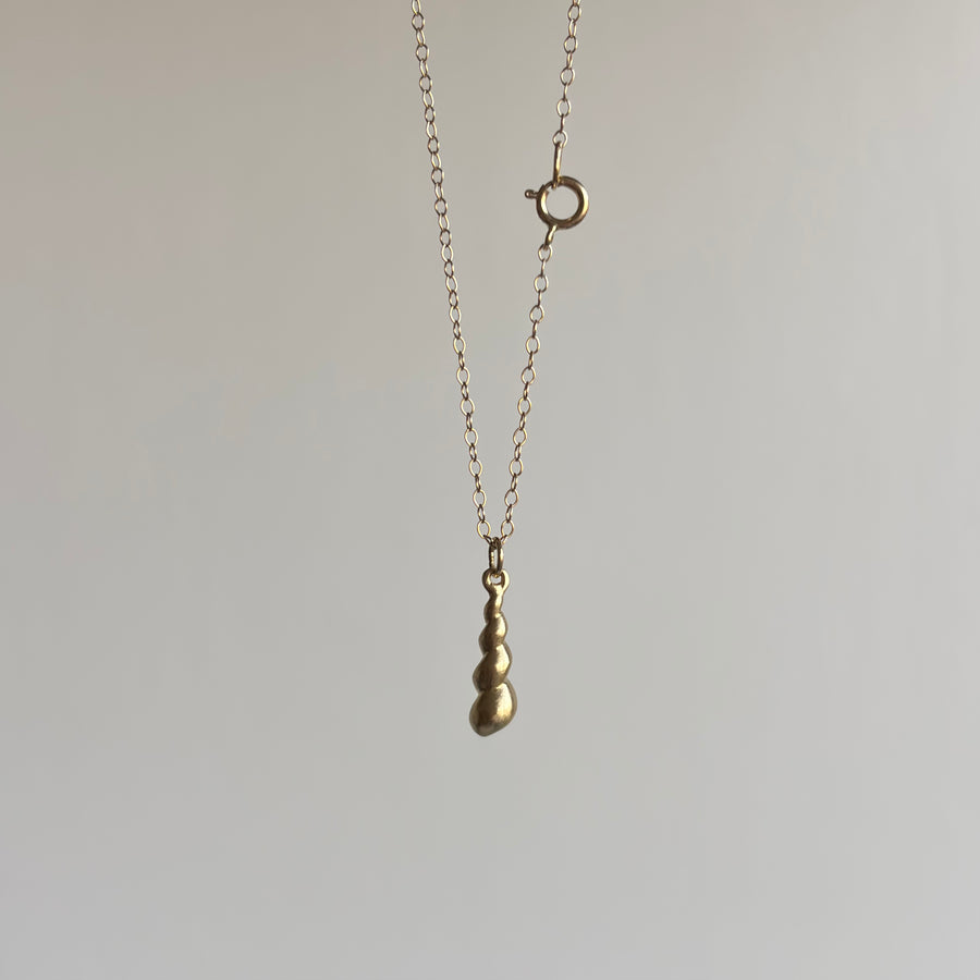 Tiny Gold Turret Shell Ruthie B. Necklace