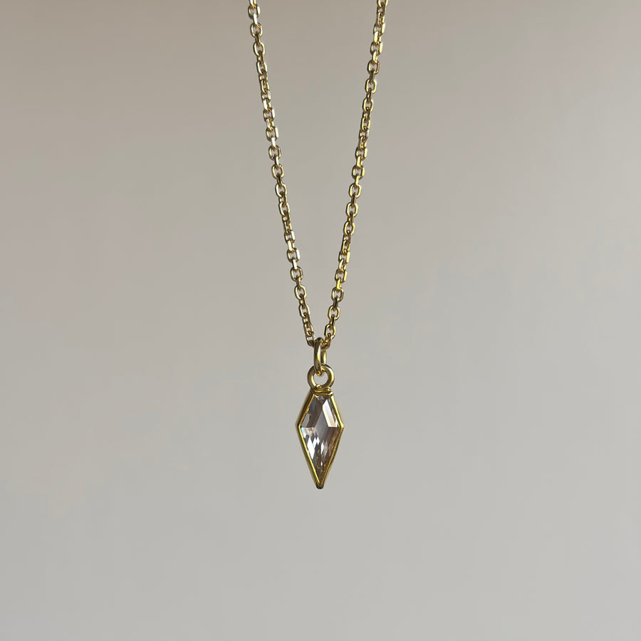 Light Champagne Diamond Spike Pendant