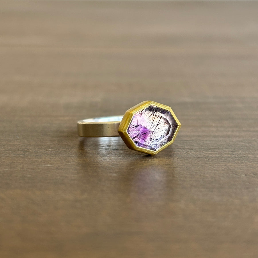 Amethyst Tablet Ring