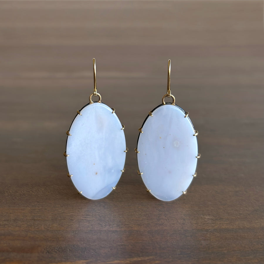 Lavender Fae Chalcedony Vanity Earrings