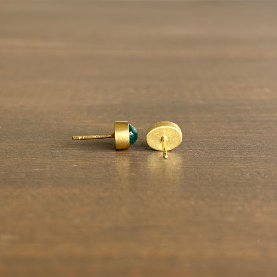 Oval Apatite Stud Earrings