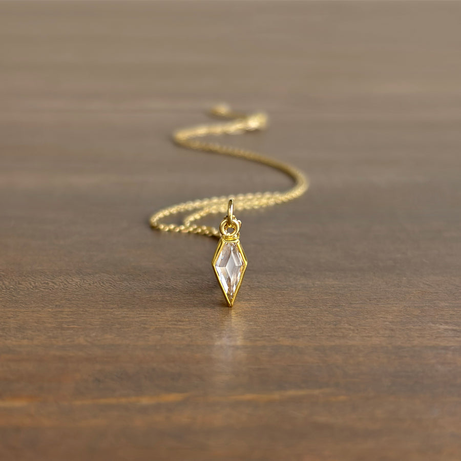 Light Champagne Diamond Spike Pendant