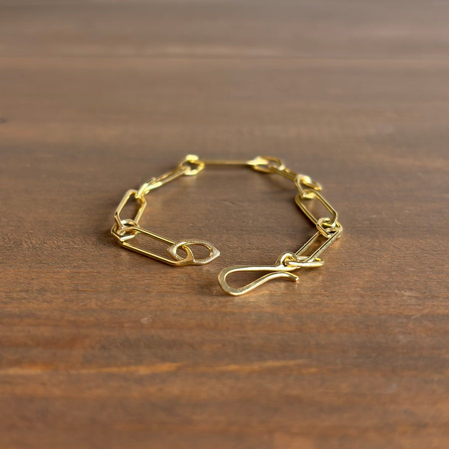 Gold Hexagon Bracelet