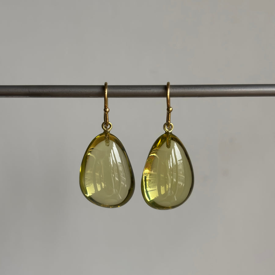 Lemon Citrine Drop Earrings