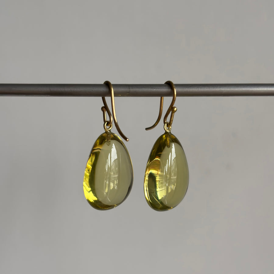 Lemon Citrine Drop Earrings