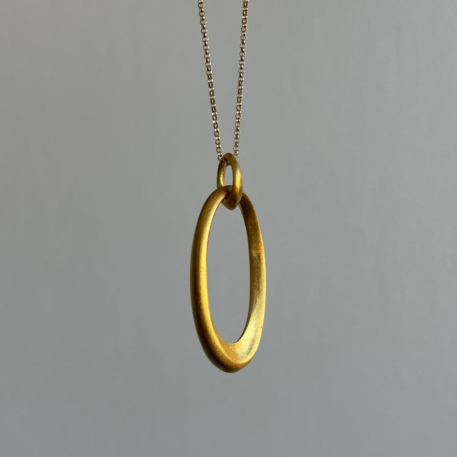 Medium Gold Sculptural Pendant II