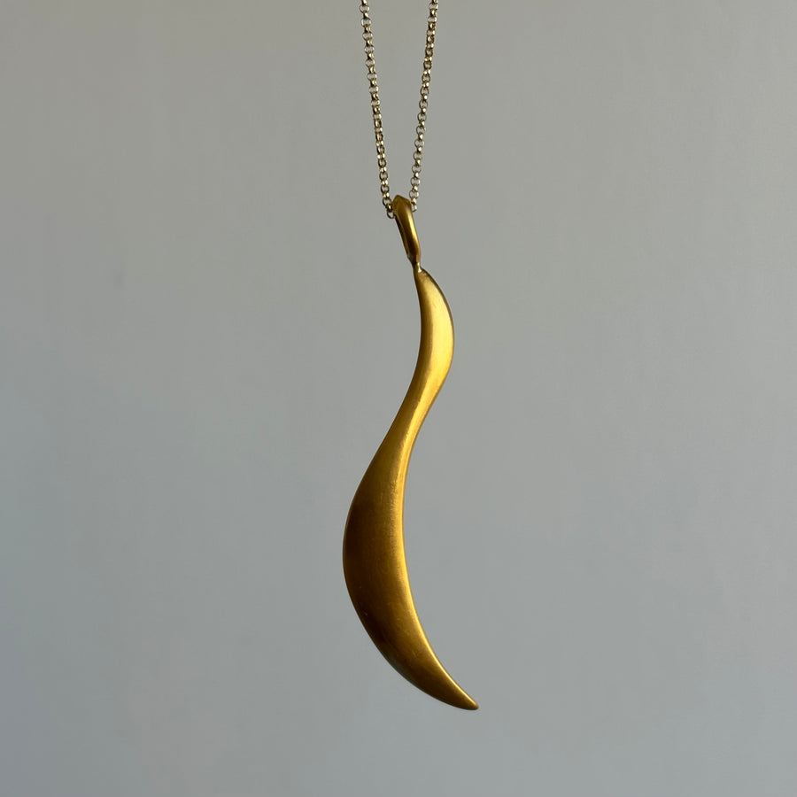 Large Gold Sculptural Pendant III