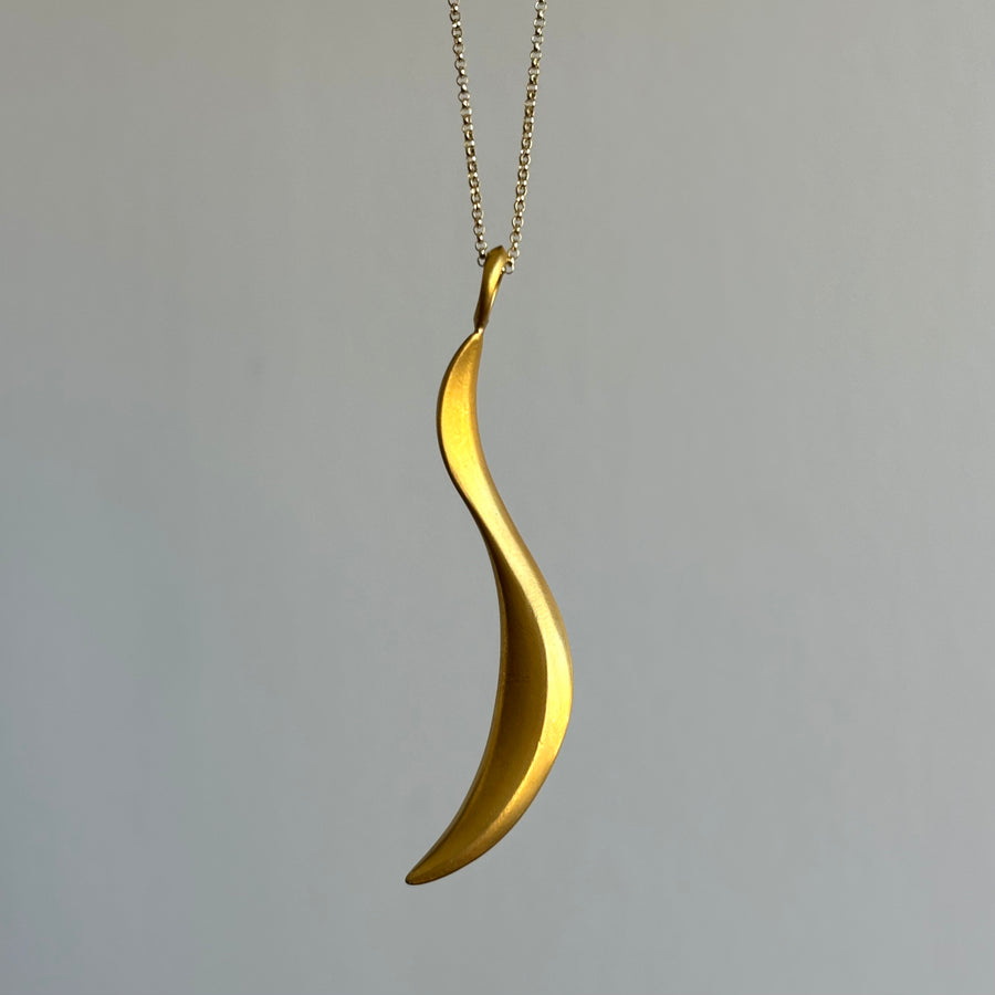 Large Gold Sculptural Pendant III