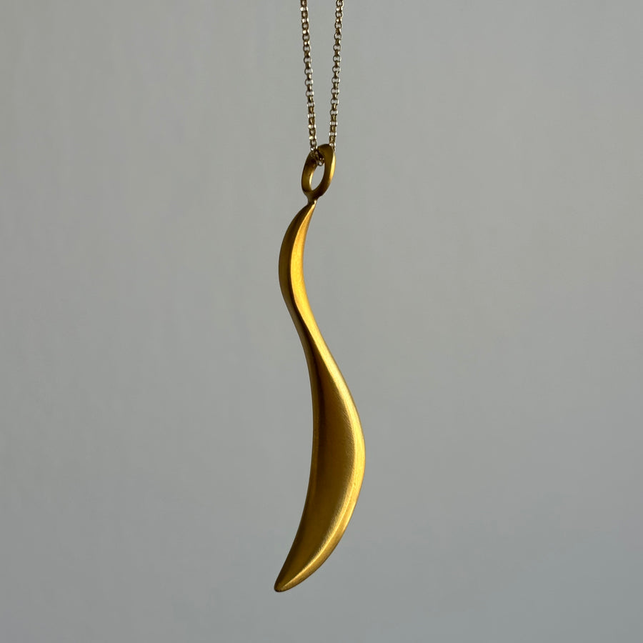 Large Gold Sculptural Pendant III