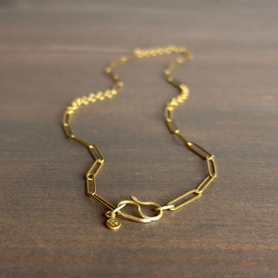 22k Gold Handmade Chain with Round Mini Links