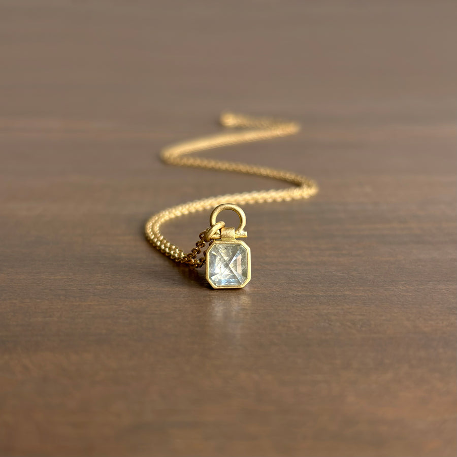 Octagon Diamond Pendant