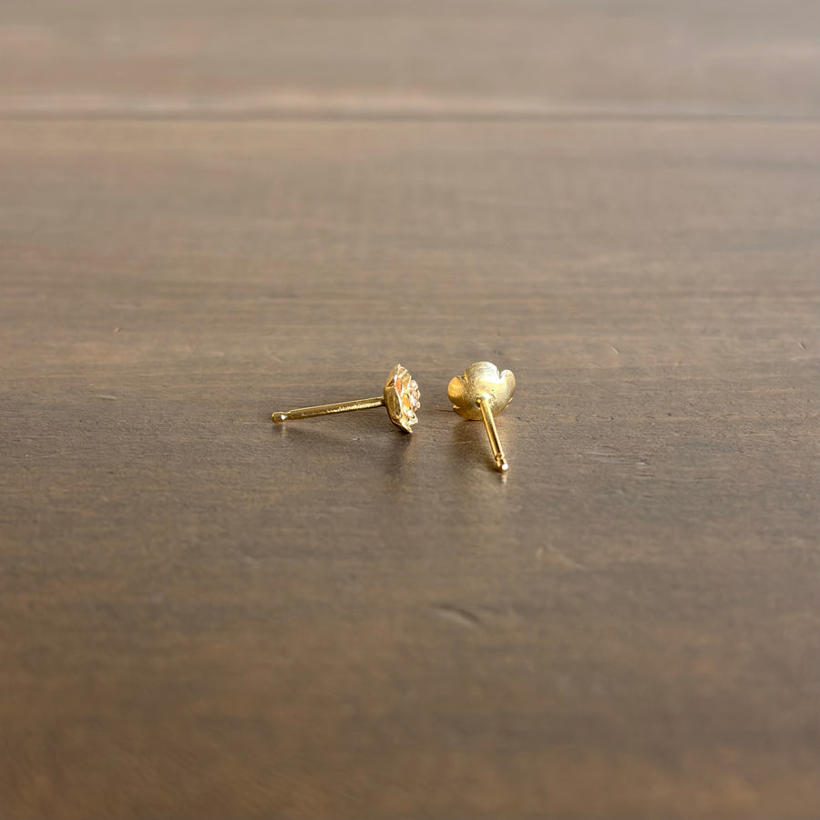 Medium Gold Rose Garden Stud Earrings