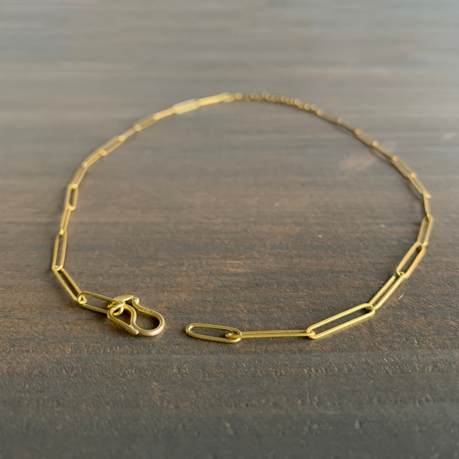 Handmade 22k Gold Lightweight Link Chain