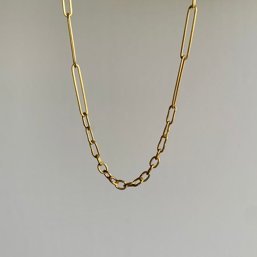 Handmade 22k Gold Lightweight Link Chain