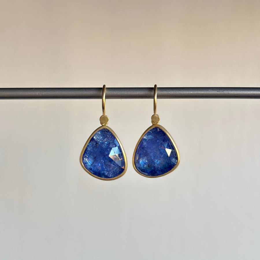 Tanzanite Pebble Drop Earrings