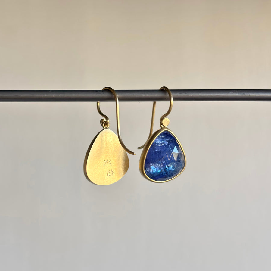 Tanzanite Pebble Drop Earrings