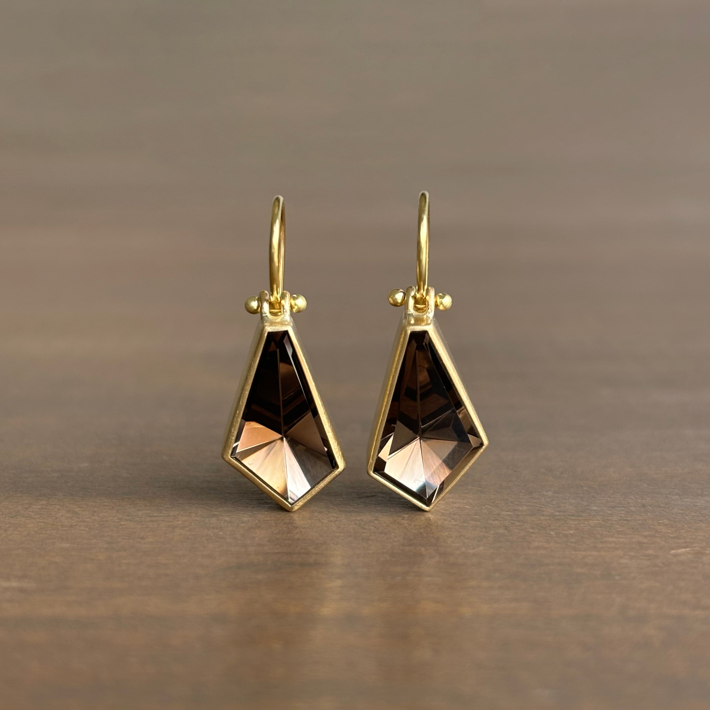 Smoky factory Quartz Earrings