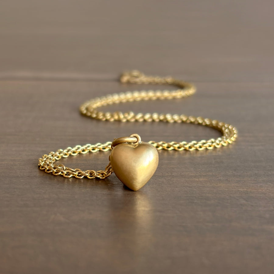 Gold Nugget Sweetheart Pendant