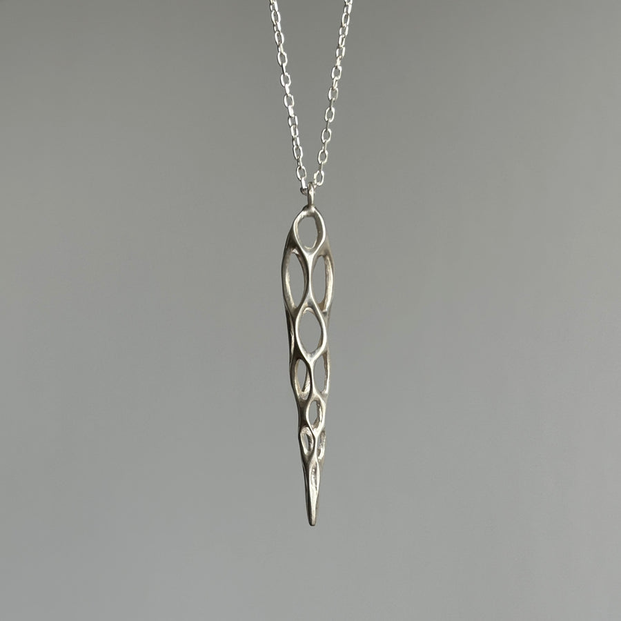 Medium Silver Cholla Pendant