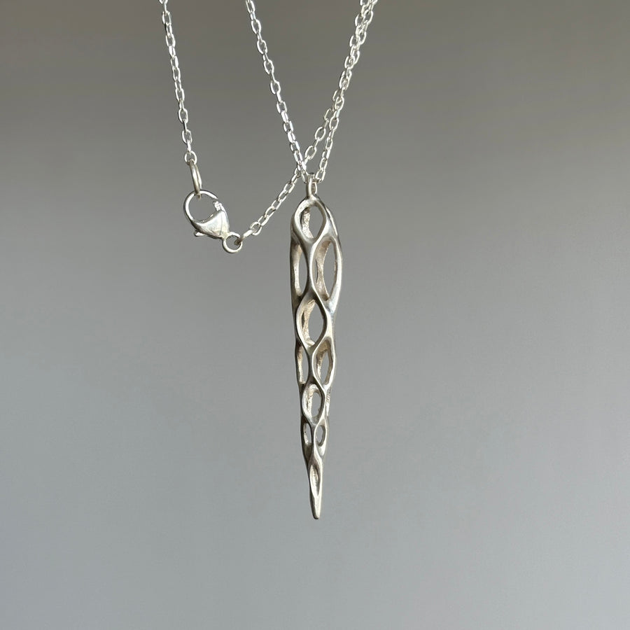 Medium Silver Cholla Pendant