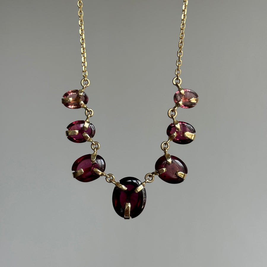 Pink Tourmaline Scarab Necklace