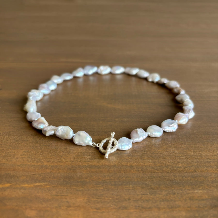 Silver Baroque Freshwater Pearl Strand