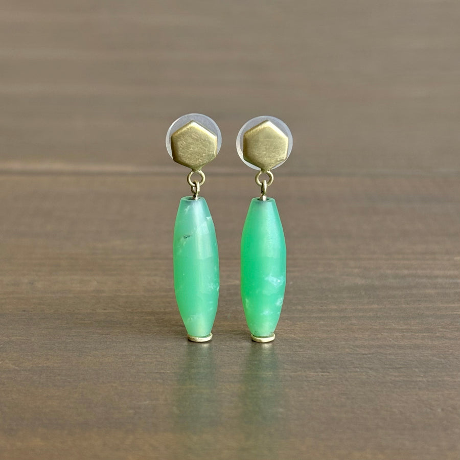 Theia Chrysoprase Post Earrings