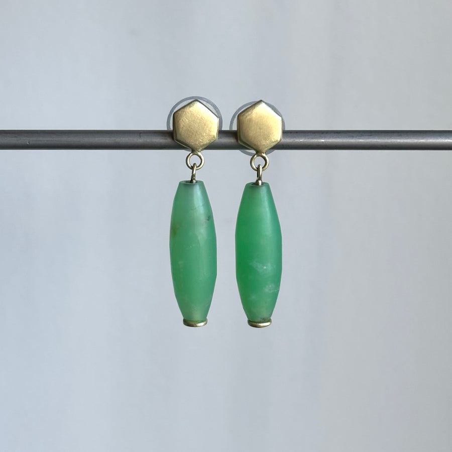 Theia Chrysoprase Post Earrings