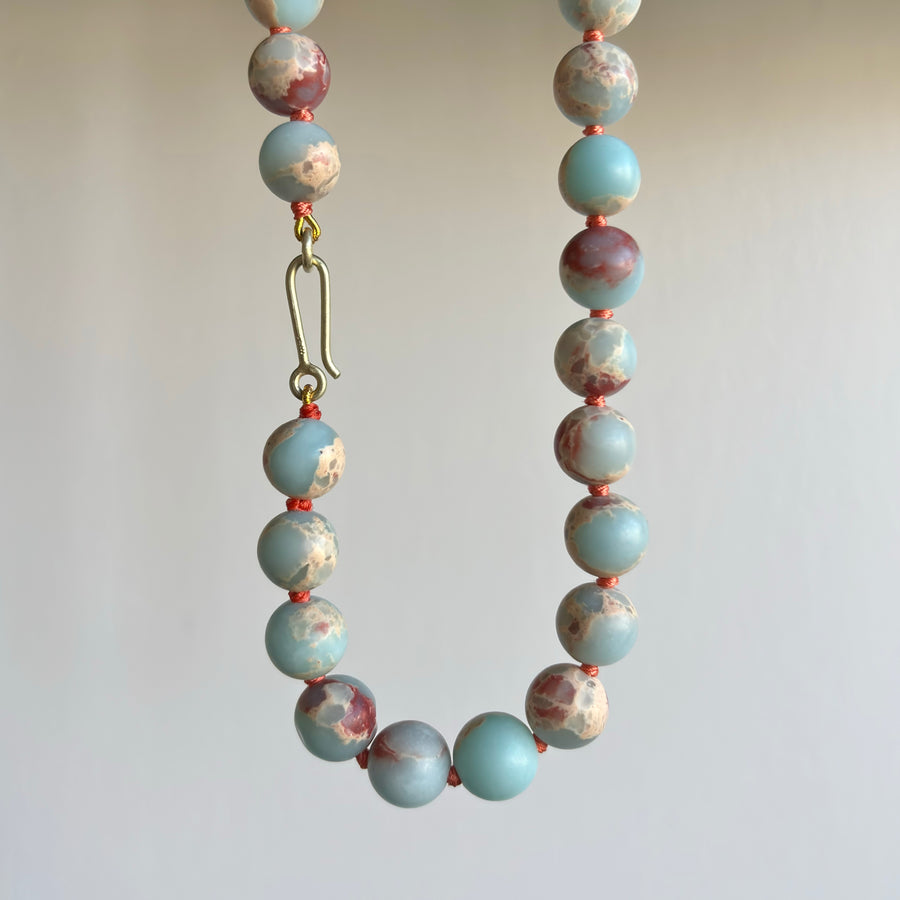 Aqua Terra Jasper Beaded Necklace