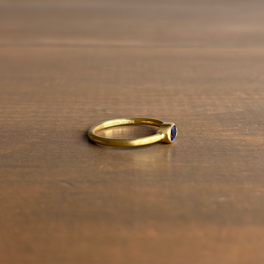 Blue Sapphire Wire Ring