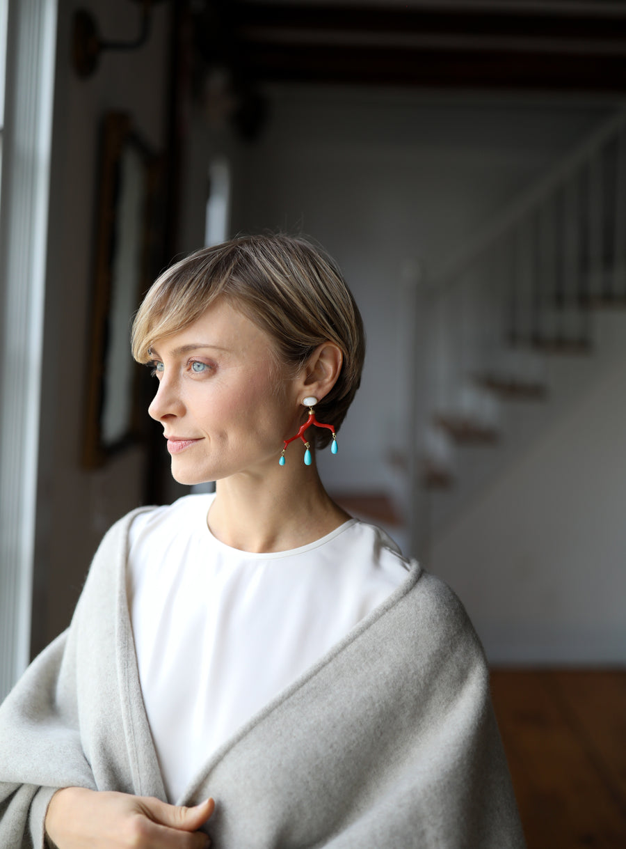 Coral Branch Earrings