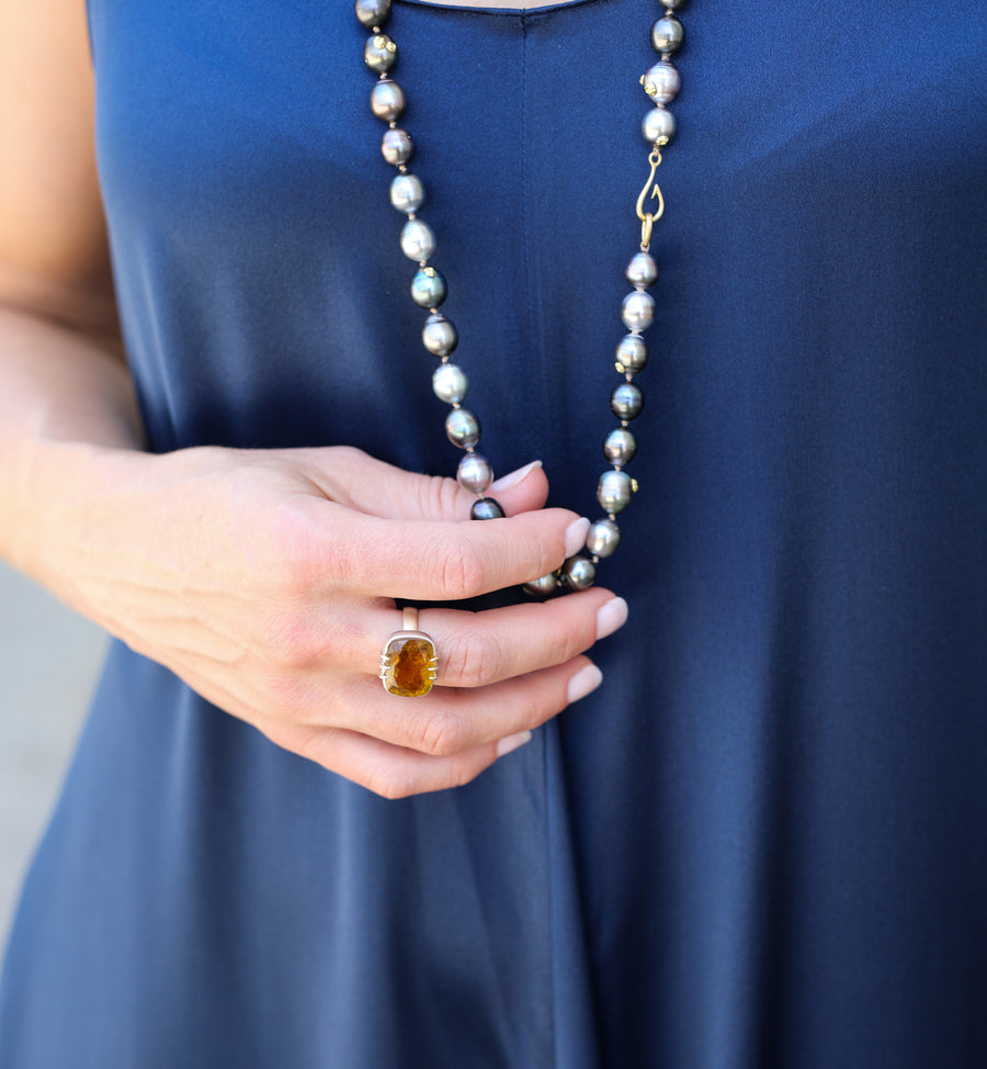 Whiskey Tourmaline Vanity Ring