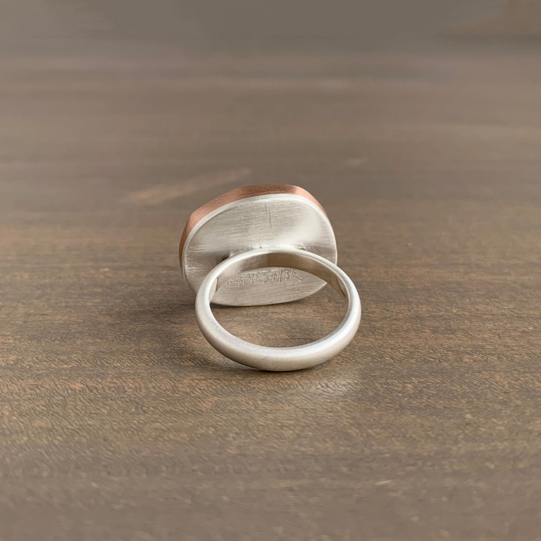 Heather Guidero Rose Cut Copper Rutilated Quartz Ring Meeka Fine Jewelry